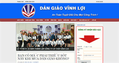 Desktop Screenshot of dangiaovinhloi.com